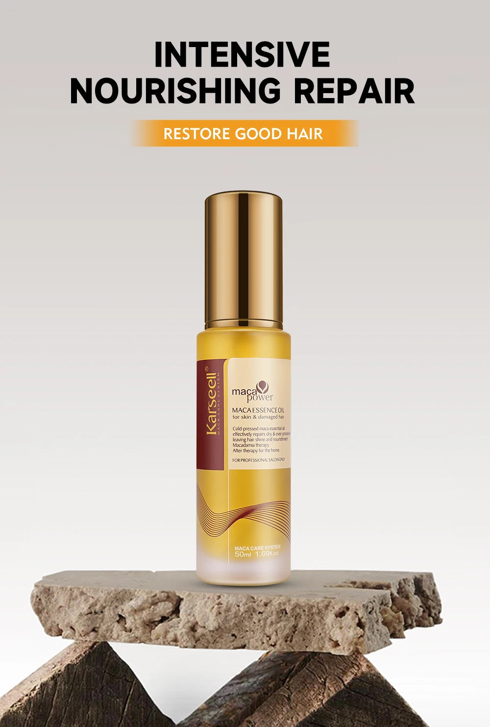 Cold Pressed, Weightless Hair Serum for Dry & Damaged Hair