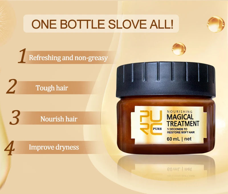 PURC Magical Hair Mask 5 Seconds – Repairs Frizzy Hair and Restores Softness & Smoothness