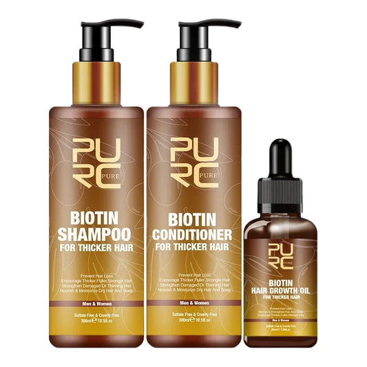 PURC Biotin Hair Growth Shampoo – Anti Hair Loss & Scalp Treatment for Stronger, Fuller Hair