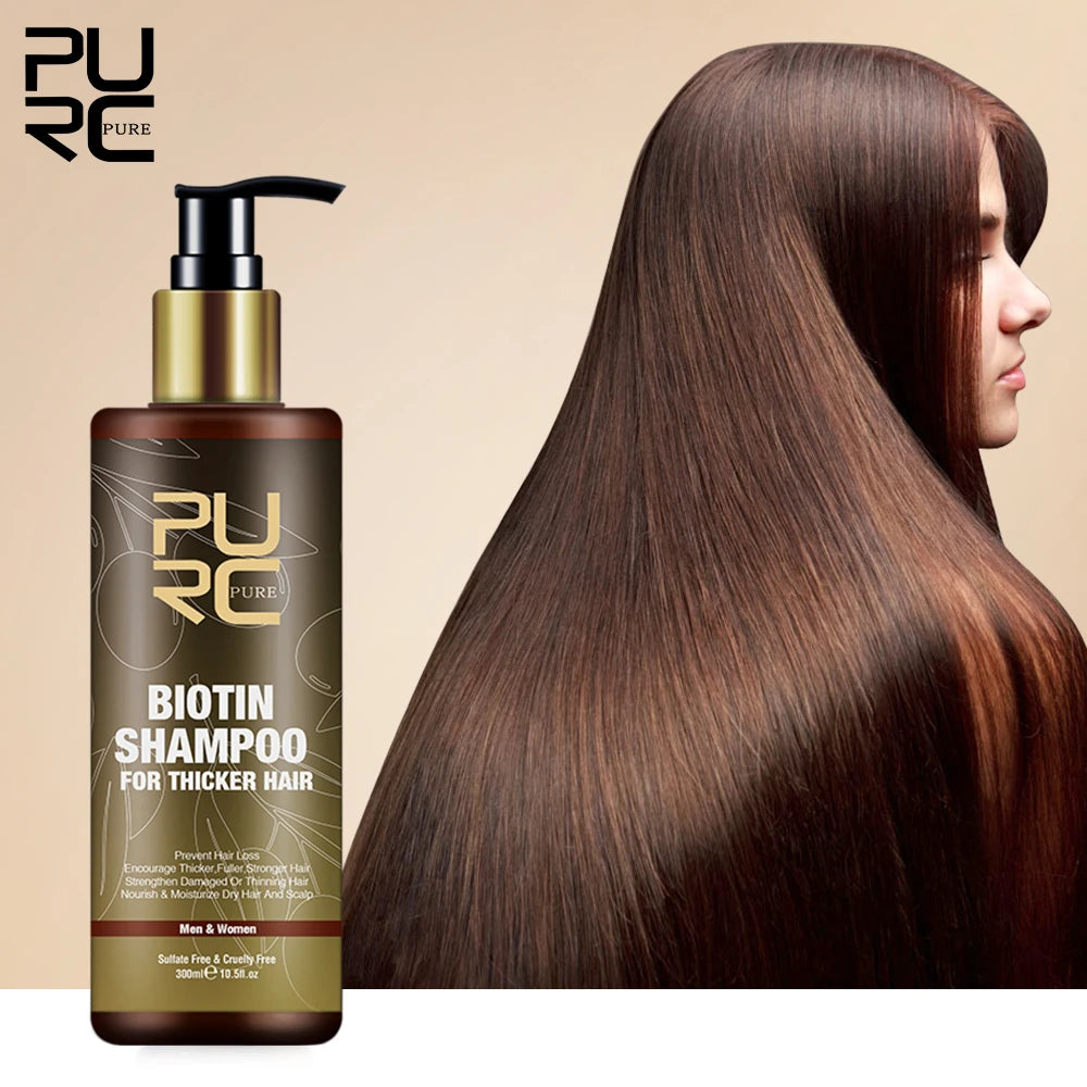 PURC Biotin Hair Growth Shampoo – Anti Hair Loss & Scalp Treatment for Stronger, Fuller Hair